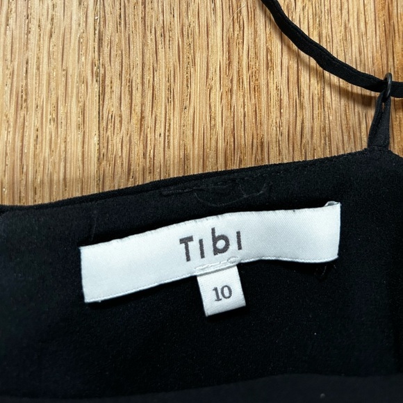 TIBI neve cami midi beaded slip dress polka dot crepe black size 10 - Picture 10 of 16